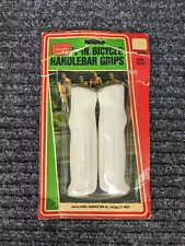 SEARS BICYCLE VINTAGE WHITE HAND GRIPS 1960's ORIGINAL NOS* USA