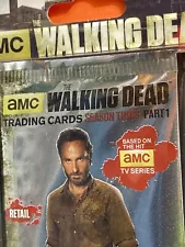 AMC The Walking Dead Trading Cards Season 3 Part 1 5 Card Pack Sealed Auto Hunt