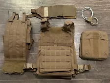 USMC Generation 2 Plate Carrier with Soft Armor Coyote Size Small