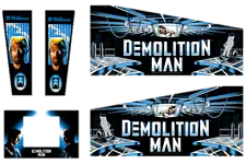 Demolition Man Pinball Machine CABINET Decal Set