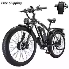 2000W E-Bike K800 Electric Bicycle 26" FatTire 48V 23Ah Dual Motor 35MPH KETELES