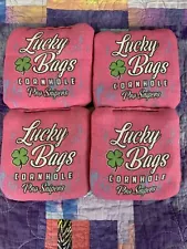 Lucky Bags Cornhole Pro Sniper Cornhole Bags ACL Pro Stamp 2021-2022 Pink 4 Bags