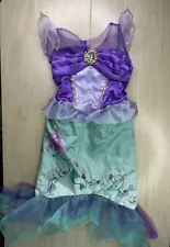 Disney Princess Ariel The Little Mermaid Costume Dress Size 4-6X