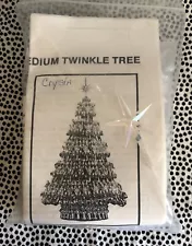 DODO SALES Medium Vtg Twinkle Tree Kit Safety Pins, Clear Crystal Beads INS 8020