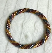 Lily and Laura Multicolor Seed bead Bangle Bracelet