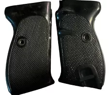 Factory Walther Black Plastic Grips With Screw.