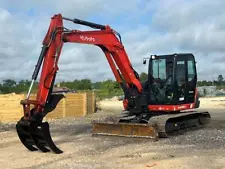 2023 Kubota KX080-4 Super Series II Excavator A/C Cab Trackhoe Backhoe bidadoo