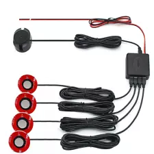 Car Parking Sensors 4 Hidden Sensors Reversing Backup Radar Sound Buzzer Alarm