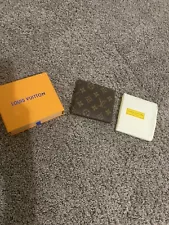 Authentic louis vuitton wallet men Brown Flower