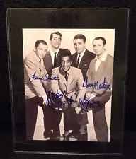 DEAN MARTIN-FRANK SINATRA-SAMMY DAVIS JR. "AUTOGRAPHED" PHOTO RARE "RAT PACK"