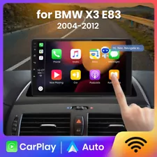 For BMW X3 E83 2004 -2012 Apple Carplay Car Stereo Radio Android 13 GPS Navi BT