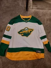 Minnesota Wild #40 Devan Dubnyk Reverse Retro Fanatics Jerseys, Size XXL