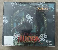 World of Warcraft CCG The Hunt for Illidan Factory Sealed Booster Box Upper Deck