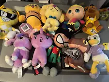 MISC LICENSED PLUSH LOT OF 10 CLAW MACHINE TOYS