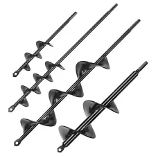 VEVOR Auger Drill Bits for Planting Set of 4 Garden Auger Spiral Drill Bits