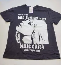 Billie Eilish Small I Want To Do Bad Things To You T Shirt Black Cotton 2022