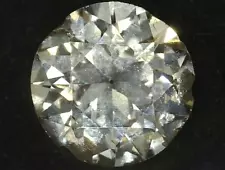 1. CT NATURAL ROUND LOOSE DIAMOND CHIPPED FOR RECUT 6.50 X 6.50 X 3.76 MM