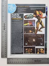 Metroid Prime Trilogy Authentic Print Advertisement / Game Poster Art