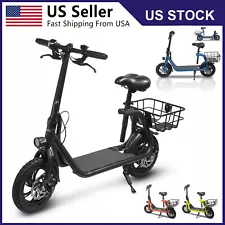 Sports Electric Scooter with Seat Electric Moped Adult for Commuter US