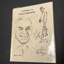 A Tribute To Ernest Borgnine Actor Author Autographed Signed $