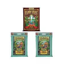 Fox Farm Soil Mix with 12 Qt Fox Farm Ocean Forest Soil Mix 6.3-6.8 pH (2 Pack)