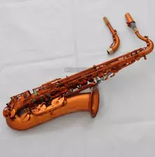 New C Melody Saxophone Matt Coffee Finish High F# Abalone Keys With case