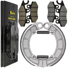 for Kawasaki KLF300 Bayou 300 4X4 1989-2004 Front Brake Pads / Rear Brake Shoes (For: Kawasaki Bayou 300)