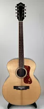 Guild BT-258E Baritone 8-string Deluxe Acoustic-Electric Guitar - Top Crack