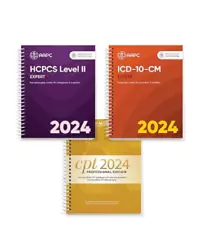 new used books, medical billing, medical coding 2024', AAPC, ICD-10, CPT, HCPCS