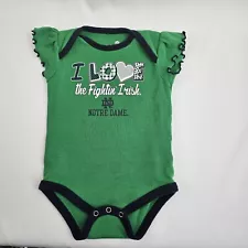 ❤️Notre Dame Baby Bodysuit One Piece - Size 12 Months, Perfect for Little Fans