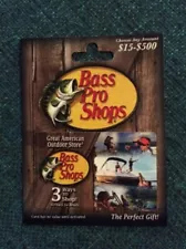 Bass Pro Shops Gift Card (No $ Value) Collectible Only, Great American Outdoor