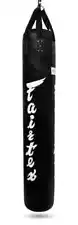 Fairtex HB6 6ft. Bag Punching Bag for Muay Thai, Kickboxing, MMA (Black-Unfilled