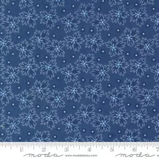 Denim and Daisies Leaf Dot Blender Midnight Jeans Fig Tree for 1/2 YD 35385 18