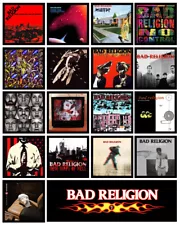 BAD RELIGION 18 pack album cover discography magnets lot - age of unreason