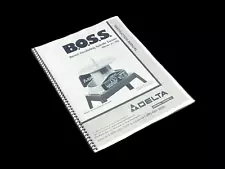 Delta 31-780 Instruction Manual for Bench Oscillating Spindle Sander BOSS Guide