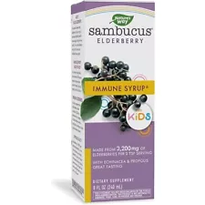 Nature's Way Sambucus For Kids ElderBerry Flavored 8oz Exp 2024/03