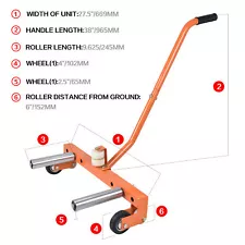 Wheel Dolly Truck Tire Wheel Dolly Heavy Duty Cart Easy to Use Tire Lifting Tool