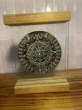 Aztec Calendar In Glass Case