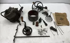 Antique Gearhart Circular Sock Knitting Machine w Extras 2 Cylinders Manual 1914