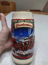 New Listing2003 Budweiser Holiday Steins. Old Towne Holiday. No Box.