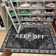 Handmade Keep Off White Rug Virgil Hypebeast Rug Keep Off High Quality Carpet