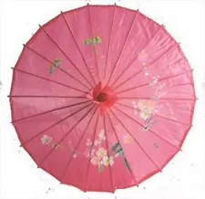 Japanese Chinese Umbrella Parasol 22in Hot Pink 157-11