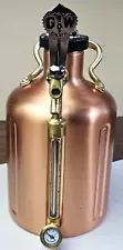 GrowlerWerks UKEG 128 - Pressurized Beer Growler - Stainless + Copper Finish USA