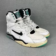 Nike Air Command Force Hyper Jade Mens 13 Shoes White Black Pump 2015 Sneakers