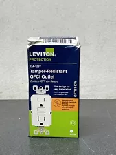 Leviton Self-Test SmartlockPro GFCI Outlet, White