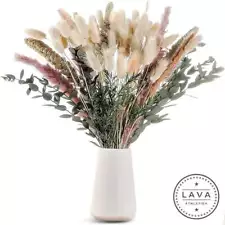 85 PCS Pampas Grass Natural Dried Reed Flower Bunch Bouquets Home Wedding Decor