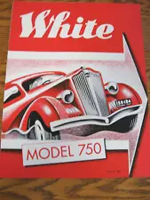 1939 Original White Motor Company Model 750 Truck Orphan Brochure, Chicago