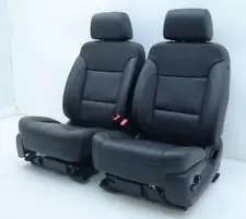 2015-2018 CHEVY SILVERADO GMC SIERRA Z-71 FRONT HEAT COOL BLACK LEATHER SEATS