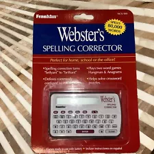 Webster’s Spelling Corrector NCS-100 Franklin Crossword Solver Spell Checker NEW