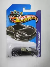 2013 Hot Wheels HW Showroom Black Ferrari 458 Spider